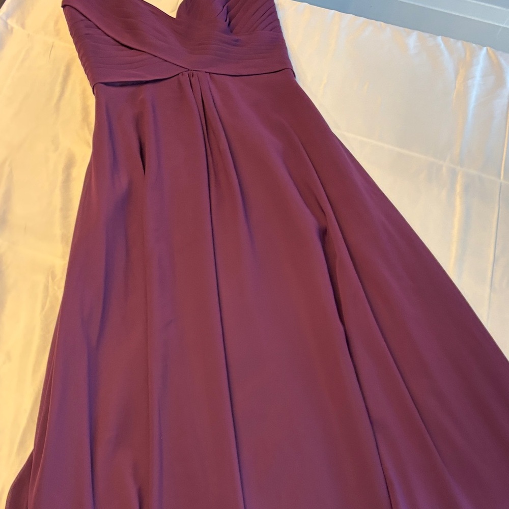 Strapless Mauve Dress used good